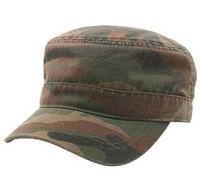 Camo Military Style Cap